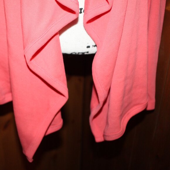 Talbots Open Front Cotton Cardigan Salmon Size XL - Picture 4 of 7